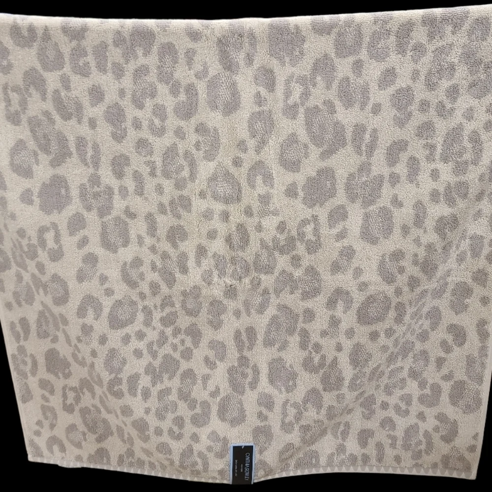 8pc Cynthia Rowley Leopard Cheetah Animal Print Bath Hand Washcloth Towel Set - Picture 6 of 8